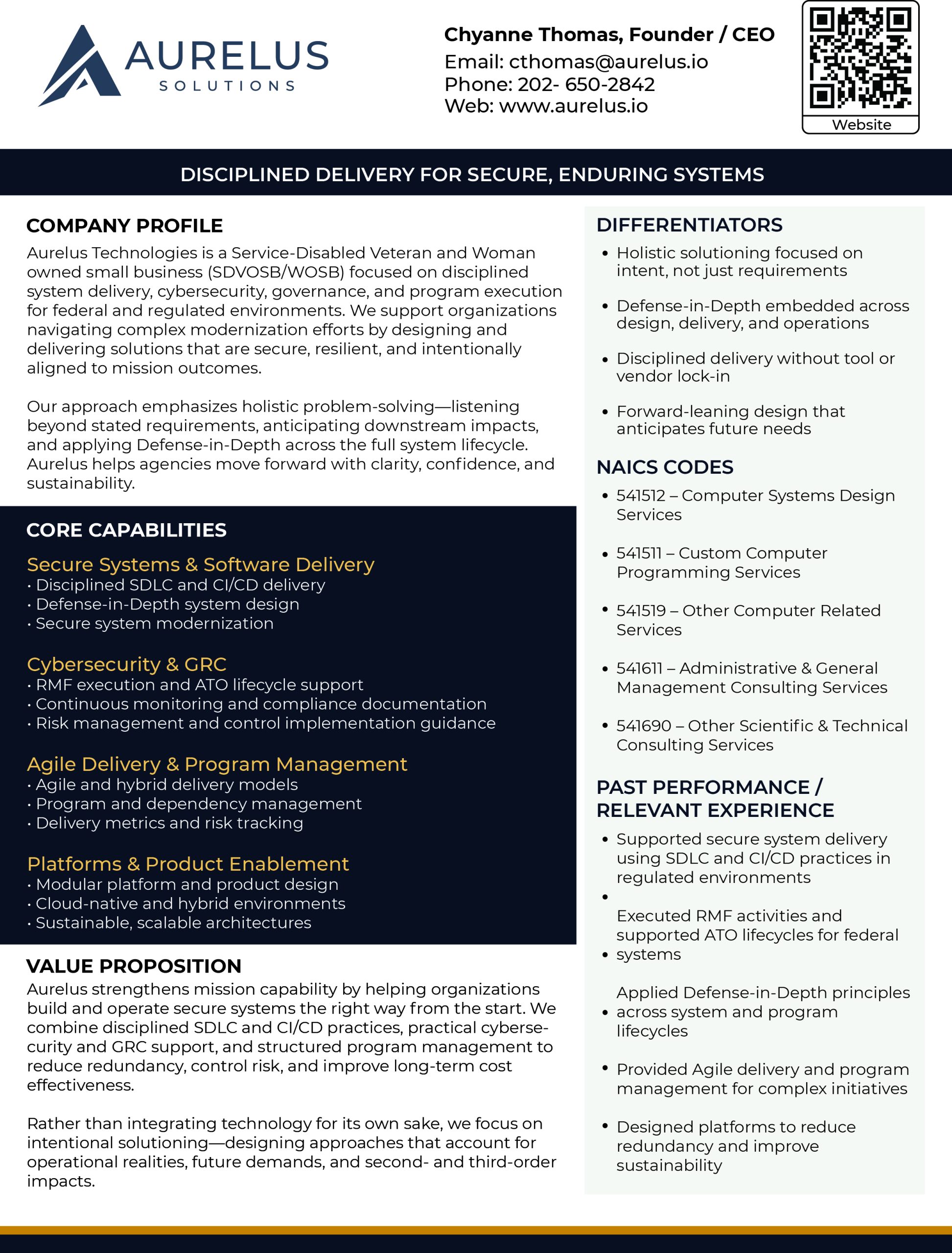 One pager